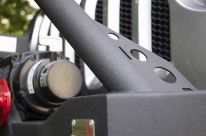 Jeep Wrangler Unlimited JLU Front Bumper - Fishbone Offroad - Mako Front - Black textured powder coat - `18-`27